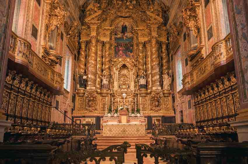 The magnificent Basilica of Bom Jesus in Old Goa, a UNESCO World Heritage site.