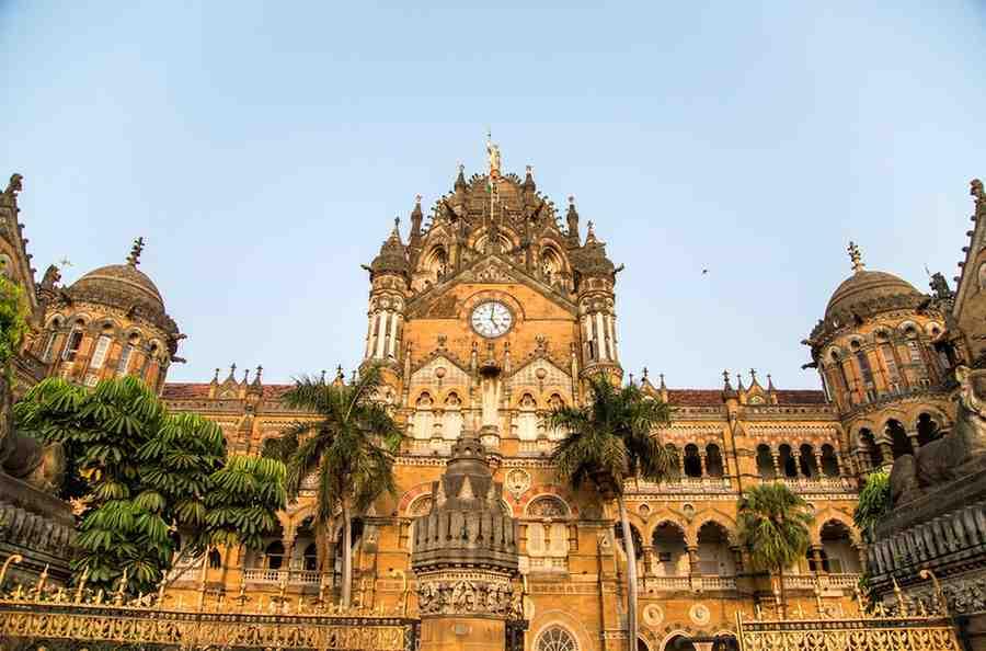 The stunning architecture of Chhatrapati Shivaji Maharaj Terminus (CST).