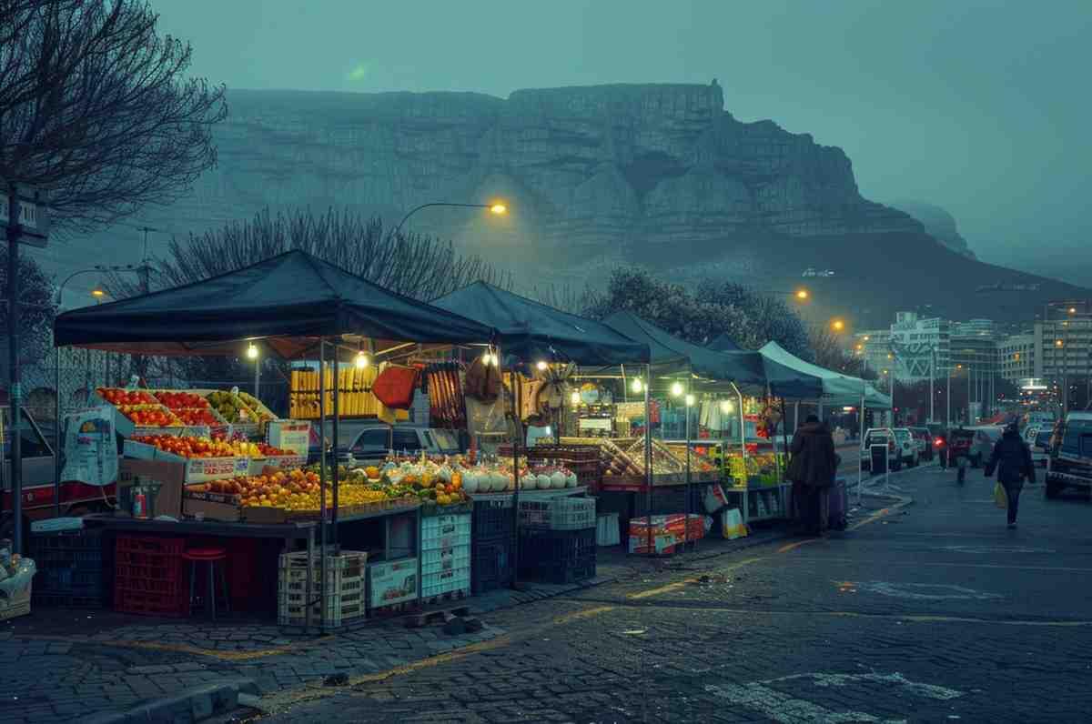 The towering Hanuman statue at Jakhoo Temple with misty hills in the background.