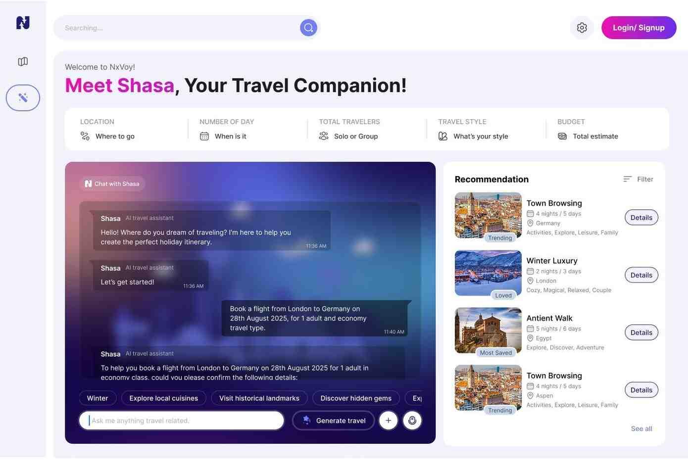 A diagram of a neural network for a recommendation engine.