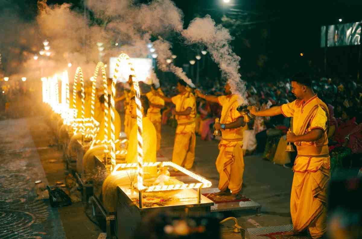 A spiritual ceremony in Varanasi, a cultural event our Travel Planner India can incorporate into your itinerary.